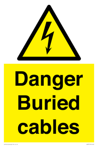 Danger Buried cables